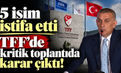 TFF Yönetim Kurulu toplantısında devam kararı çıktı: 5 kişi istifa etti!