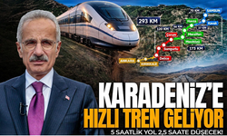 Hızlı tren Karadeniz'e geliyor! 5 saatlik yol 2,5 saate düşecek!