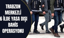 Trabzon merkezli 6 ilde yasa dışı bahis operasyonu