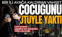 8 yaşındaki çocuğu ütüyle yaktı!