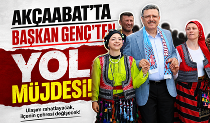 Akçaabat’ta Başkan Genç’ten yol müjdesi