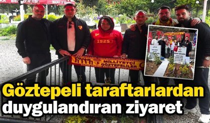 Göztepeli taraftardan duygulandıran ziyaret