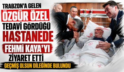 Özgür Özel tedavi gördüğü hastanede Fehmi Kaya’yı ziyaret etti