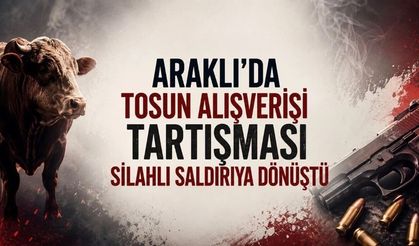 Trabzon'da tosun alışverişi kanlı bitti!