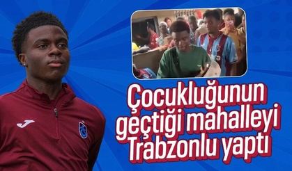 Oulai'den anlamlı ziyaret! Çocukluk mahallesine gitti