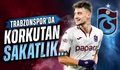 Trabzonspor’da korkutan sakatlık…