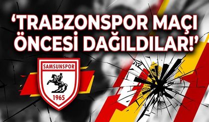 Trabzonspor maçı öncesi dağıldılar!