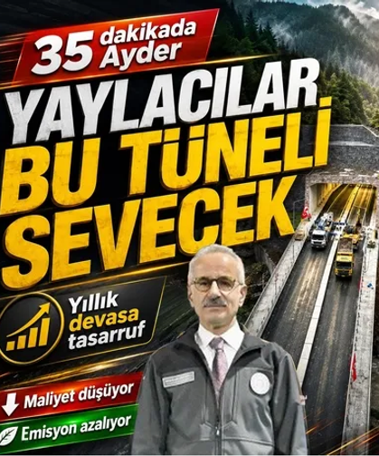 Çamlıhemşin Tüneli Açılıyor!