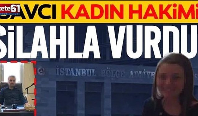 Anadolu Adliyesi'nde korku dolu anlar! Savcı, kadın hakimi silahla vurdu