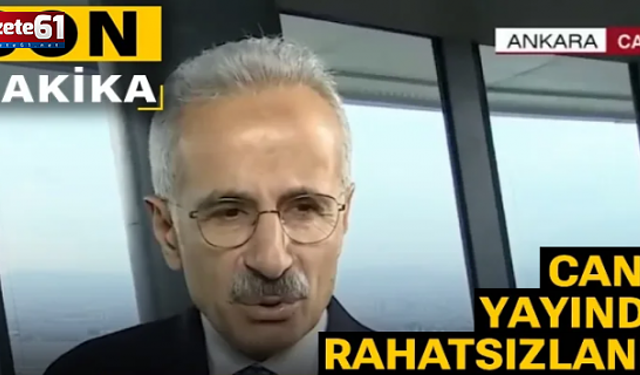 Bakan Uraloğlu canlı yayında rahatsızlandı