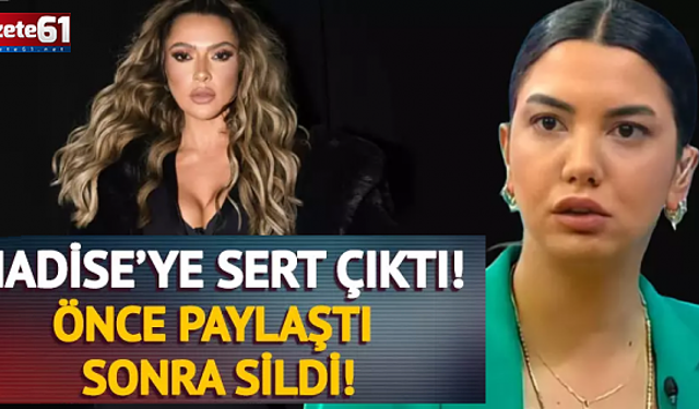 Fulya Öztürk'ten Hadise'ye İran tepkisi! Paylaşıp sildi