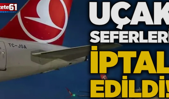 Karadeniz uçuşları iptal edildi: Resmi açıklama geldi