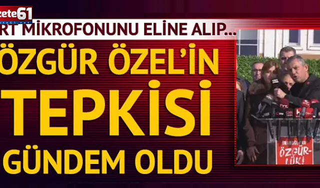 Özgür Özel, TRT mikrofonunu alıp böyle tepki gösterdi: Kimse helallik istemesin