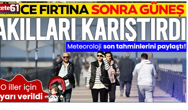 Beklenmedik kar sağanak ve fırtına: Ardından açan güneş akılları karıştırmıştı!