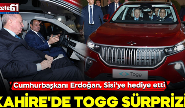 Cumhurbaşkanı Erdoğan, Sisi’ye Togg hediye etti