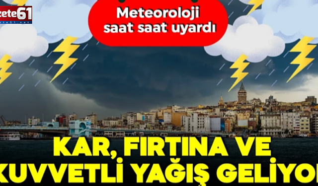Meteoroloji haritayı açtı! Saat vererek il il uyardı!