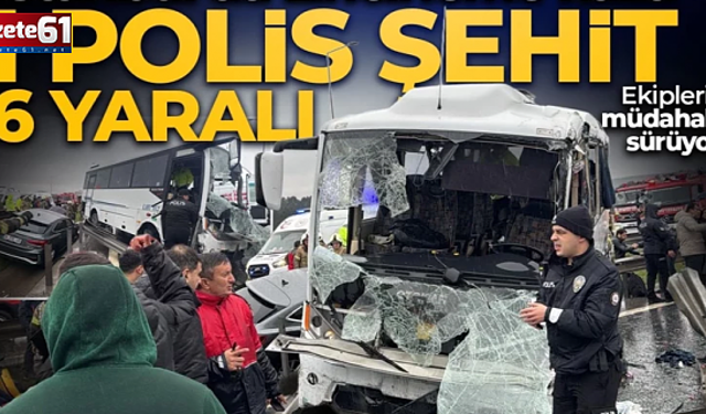 1 polis şehit oldu, 16 polis yaralandı!
