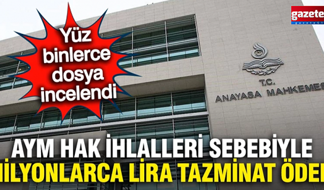 Anayasa Mahkemesi 450 milyon liraya yakın tazminat ödedi