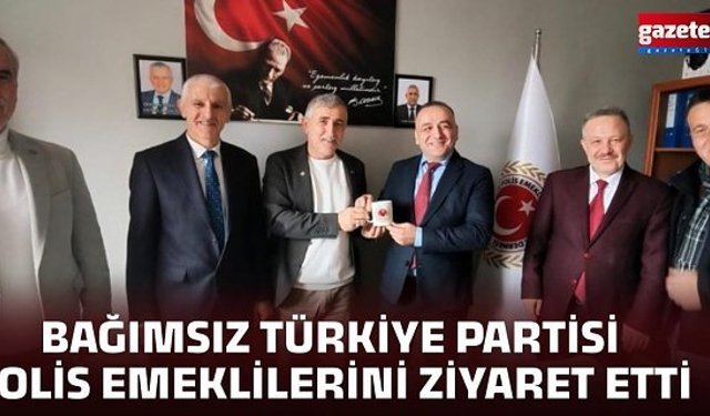  Bağımsız Türkiye Partisi, Trabzon Polis Emeklilerini Ziyaret Etti