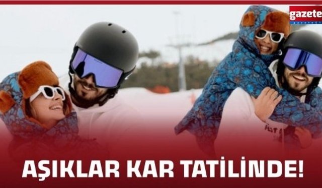 Buse Terim sevgilisiyle kar tatilinde