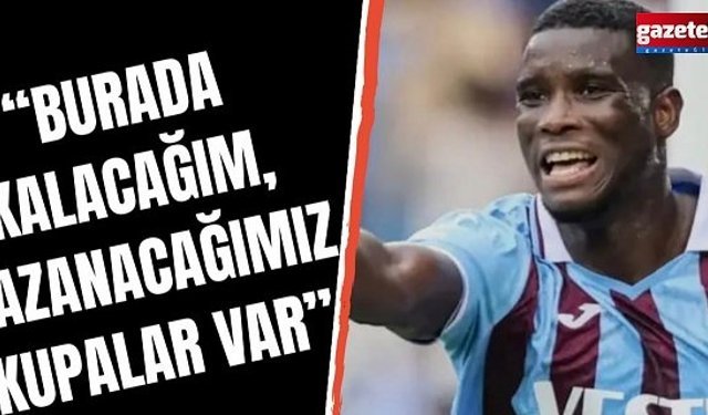 Onuachu açıkladı! "Burada kalacağım, kazanacağımız kupalar var..."