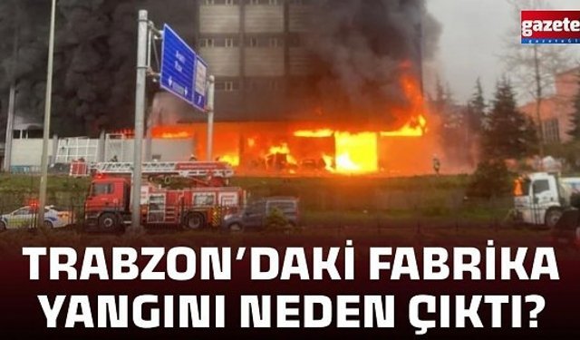 Trabzon 'da fabrika yangını neden çıktı? Açıklama geldi