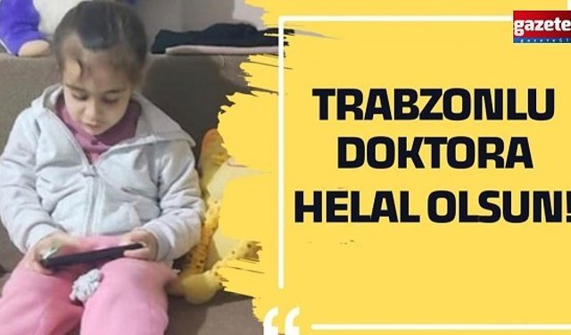 Trabzonlu doktor skandalı önledi!Çocuğun burnundaki zinciri buldu