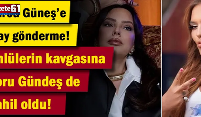 Ünlülerin kavgasına Ebru Gündeş de dahil oldu: Olay gönderme!