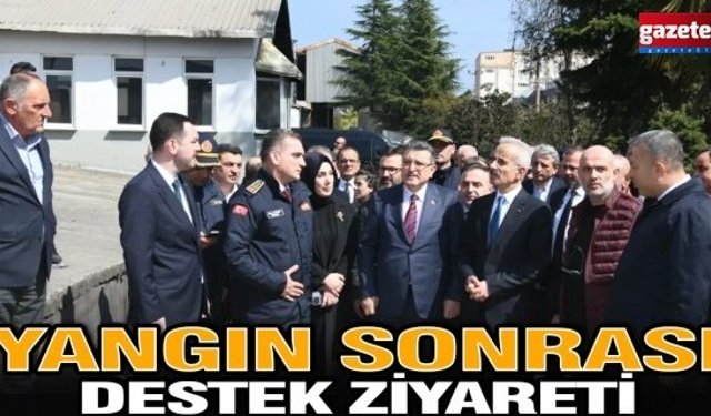 YANGIN SONRASI DESTEK ZİYARETİ