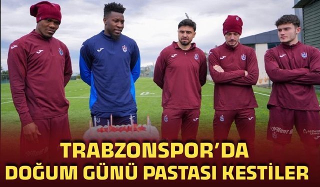 Trabzonspor’da doğum günü pastası kesildi…