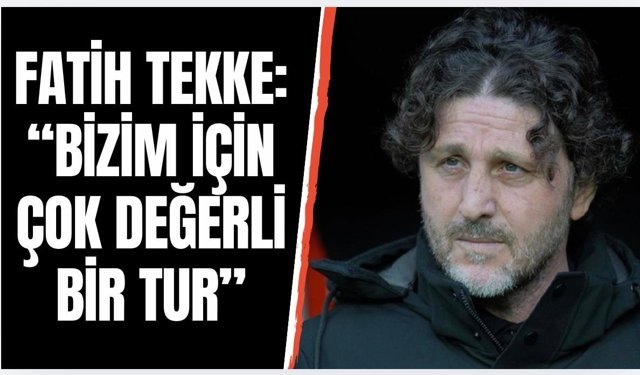 Trabzonspor'un yarı finale çıkması sonrası Fatih Tekke açıklamalarda bulundu!