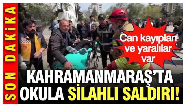 Kahramanmaraş'ta bir okulda silah sesleri