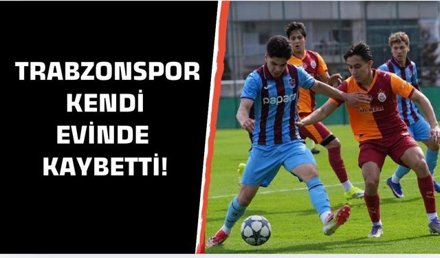 Trabzonspor kendi evinde kaybetti