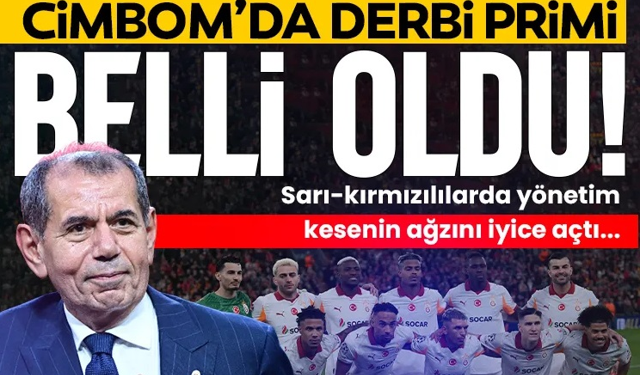 Galatasaray Başkanı Dursun Özbek'ten Trabzonspor maçı için prim kararı!