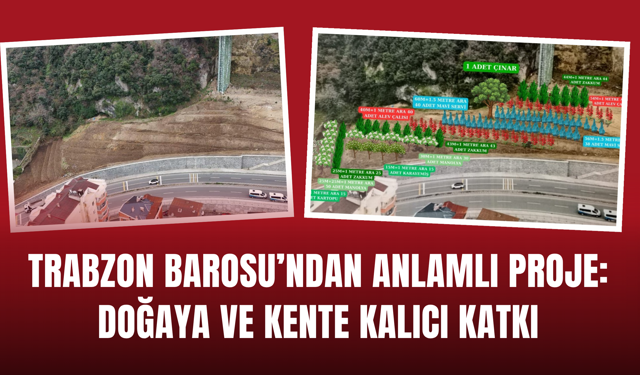 Trabzon Barosu’ndan Anlamlı Proje: Doğaya ve Kente Kalıcı Katkı