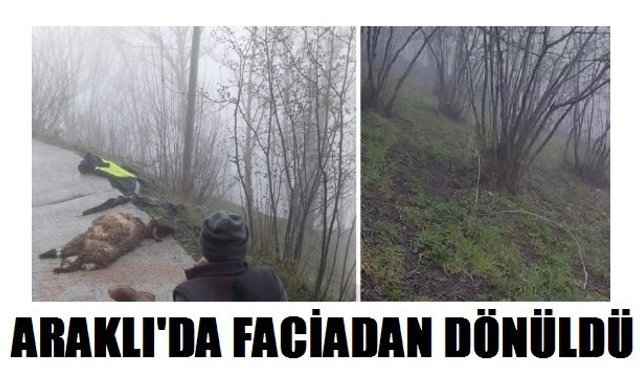Araklı'da facianın eşiğinden dönüldü!