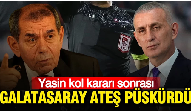 Yasin Kol kararı sonrası Galatasaray’dan TFF’ye ateş püskürdü