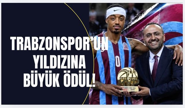 Trabzonspor'un yıldızına büyük ödül!