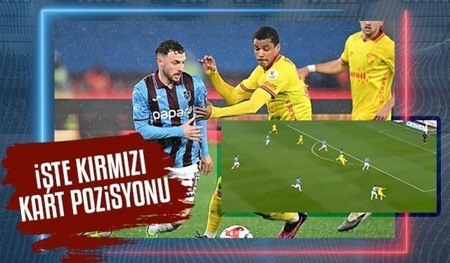 Trabzonspor, Göztepe karşısında 10 kişi kaldı! İşte o pozisyon