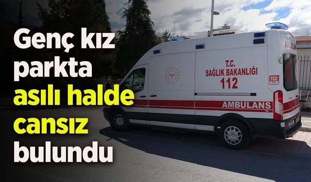 Parkta asılı halde cansız bulundu