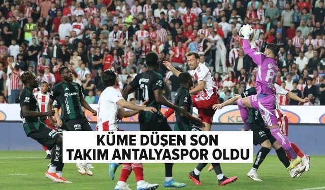 Antalyaspor küme düştü!