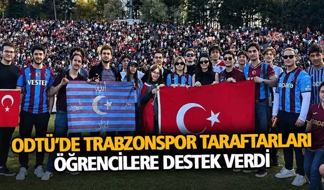 Trabzonspor Taraftarları Öğrencilere Destek Verdi