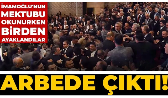 TBB seçiminde gerginlik: İmamoğlu’nun mektubu okunurken arbede çıktı