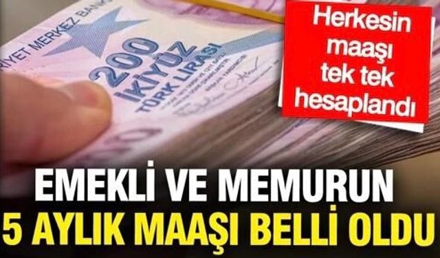 Emekli ve Memur Maaş Zammında Kritik Hesap: 5 Aylık Enflasyon Farkı Netleşti
