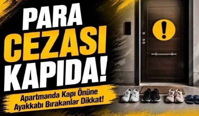 Apartmanda Kapı Önüne Ayakkabı Bırakanlar Dikkat!