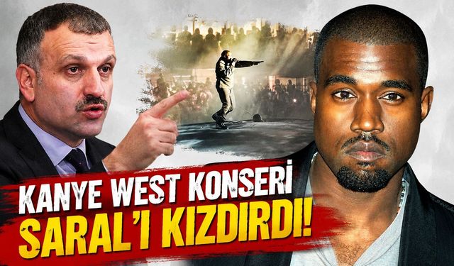 Kanye West konseri Saral'ı kızdırdı!