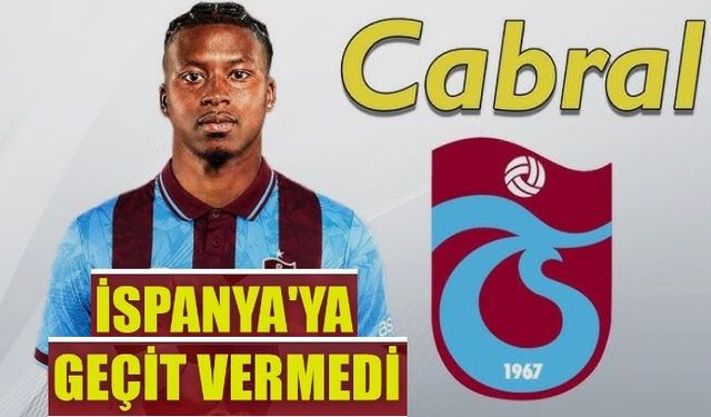 İspanya'ya geçit vermeyen Cabral, Trabzonspor'a umut verdi