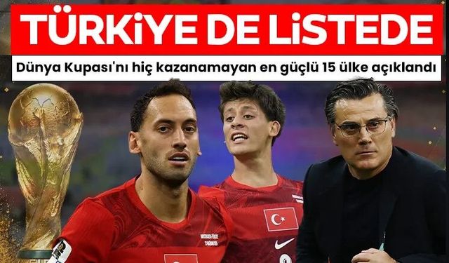 Dünya Kupası'nı hiç kazanamayan en güçlü 15 ülke açıklandı!
