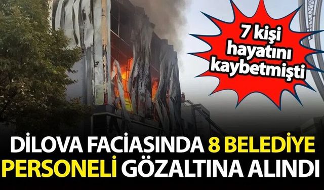7 işçinin öldüğü Dilova faciasında 8 belediye personeli gözaltına alındı