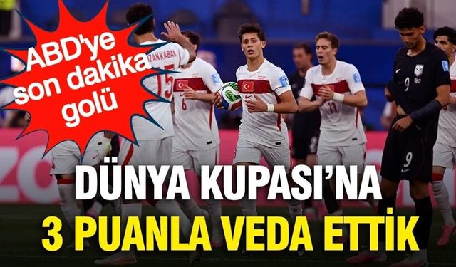 A Milli Takımımız ABD'yi son dakika golüyle yendi!